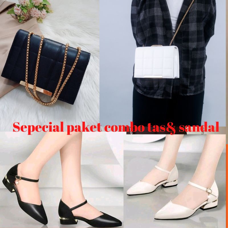 [[ free dus box ]]] paket tas &amp; sandal wanita terbaru murah