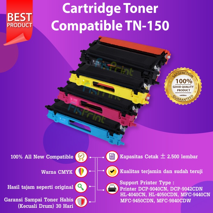 Cartridge Toner Compatible Bro TN263 TN261 TN150 TN351 Compatible New