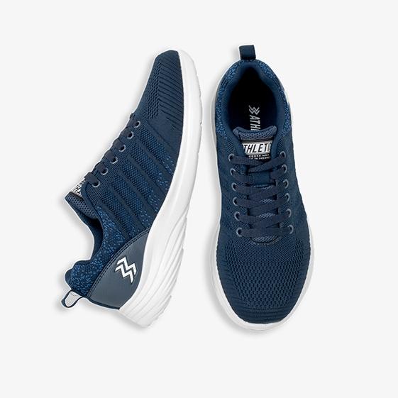 ㅉ Athletica Official Shop - AT 693 Navy White Shoes| Sepatu Running | Sepatu Pria | Sneakers BARU 36