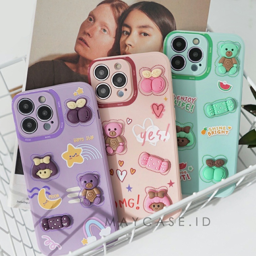 Softcase 3D Boneka Timbul [3D8] Samsung A03 A03S A13 4G A13 5G A04S A12 M12 A22 4G A22 5G M32 A32 4G