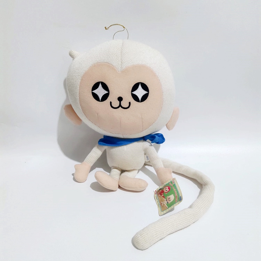 Boneka Pinky Monkey Town White Monkey Sega Jepang Original Boneka Kera