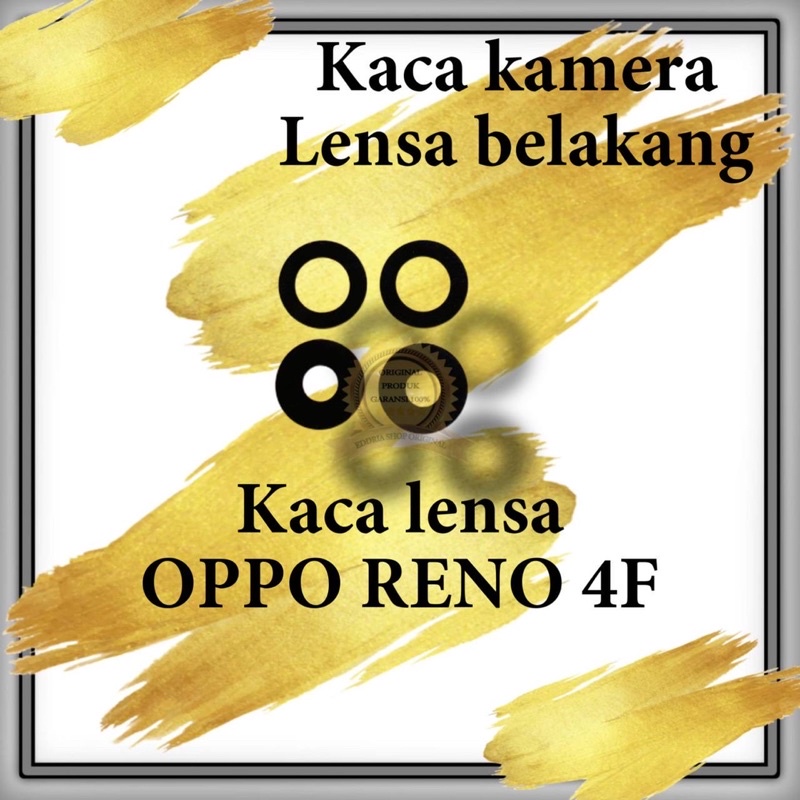 Lensa Kaca Kamera Belakang Oppo Reno 4F Sudah sama Lem Original