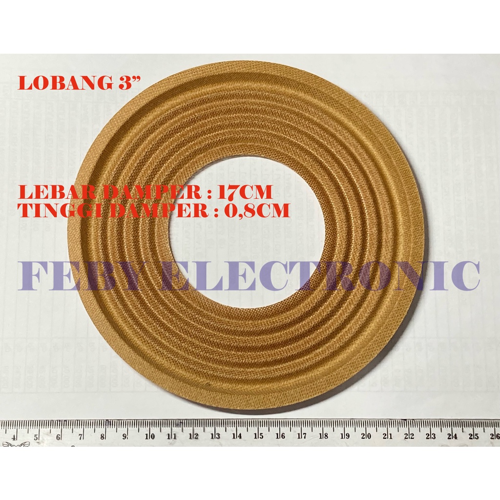 DAMPER SPEAKER 15-18 INCH LOBANG 3 IN LEBAR 17CM DEMPER MEMBRAN SPEAKER