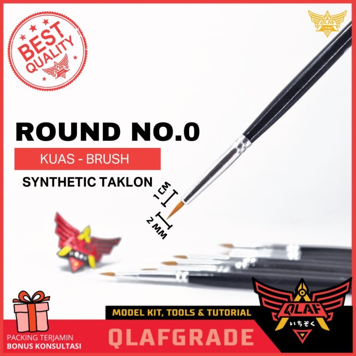 

KUAS ROUND NO 0 - GERMANY TAKLON brush