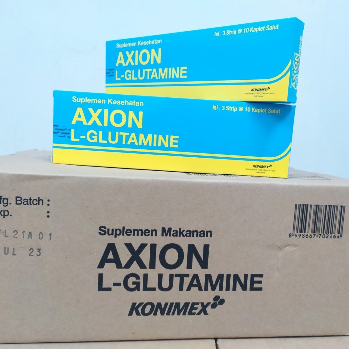 Axion Kaplet 1000 mg Suplementasi Asam Amino L-glutamine
