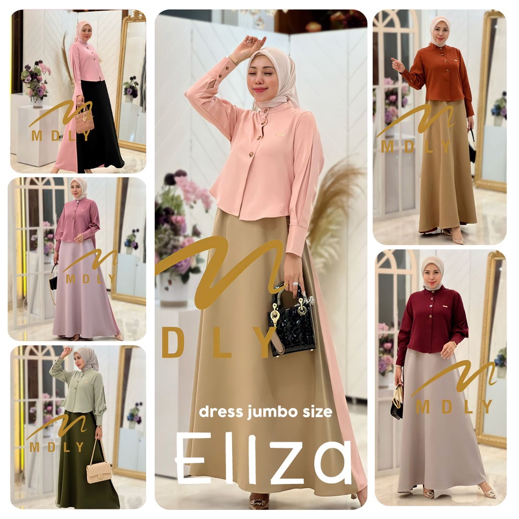 Busana Dress Wanita Eliza Dress Jumbo By Mdly