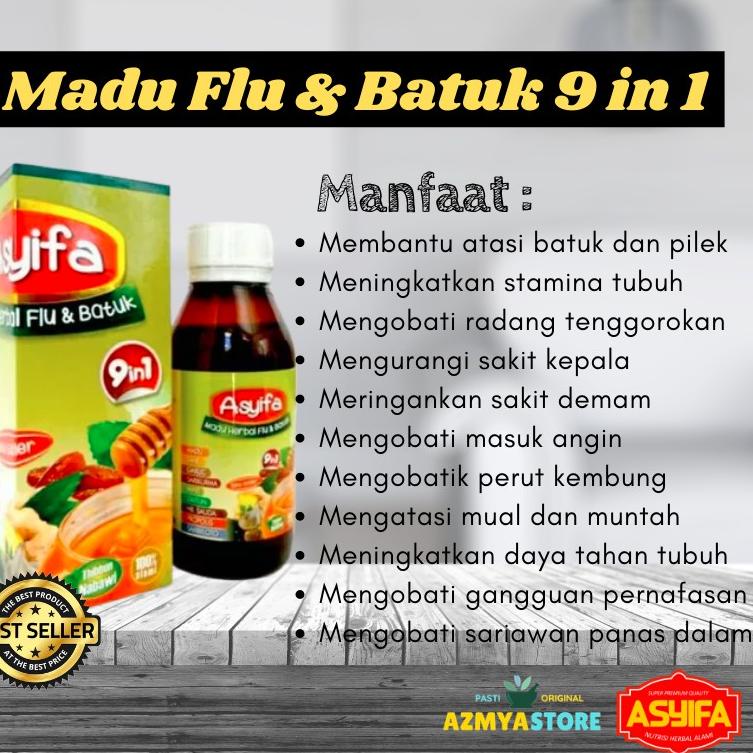 

Serba diskon--Madu Batuk & Flu 9 in 1 Asyifa Solusi Cepat Redakan Batuk & Flu