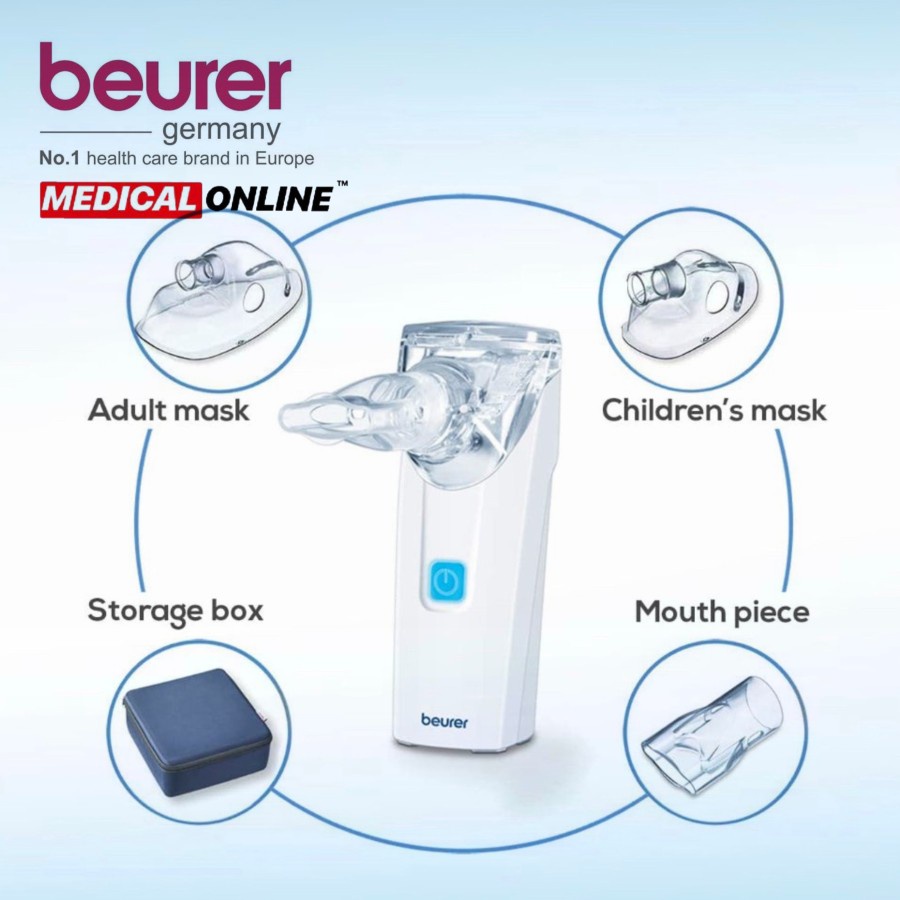 NEBULIZER BEURER IH-55 / IH55 MESH NEBULIZER ALAT UAP MEDICAL ONLINE