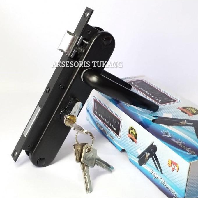 ,,,,,,,] Kunci Pintu Kawat Nyamuk Set Komplit / Handle Pintu Expanda Weldom
