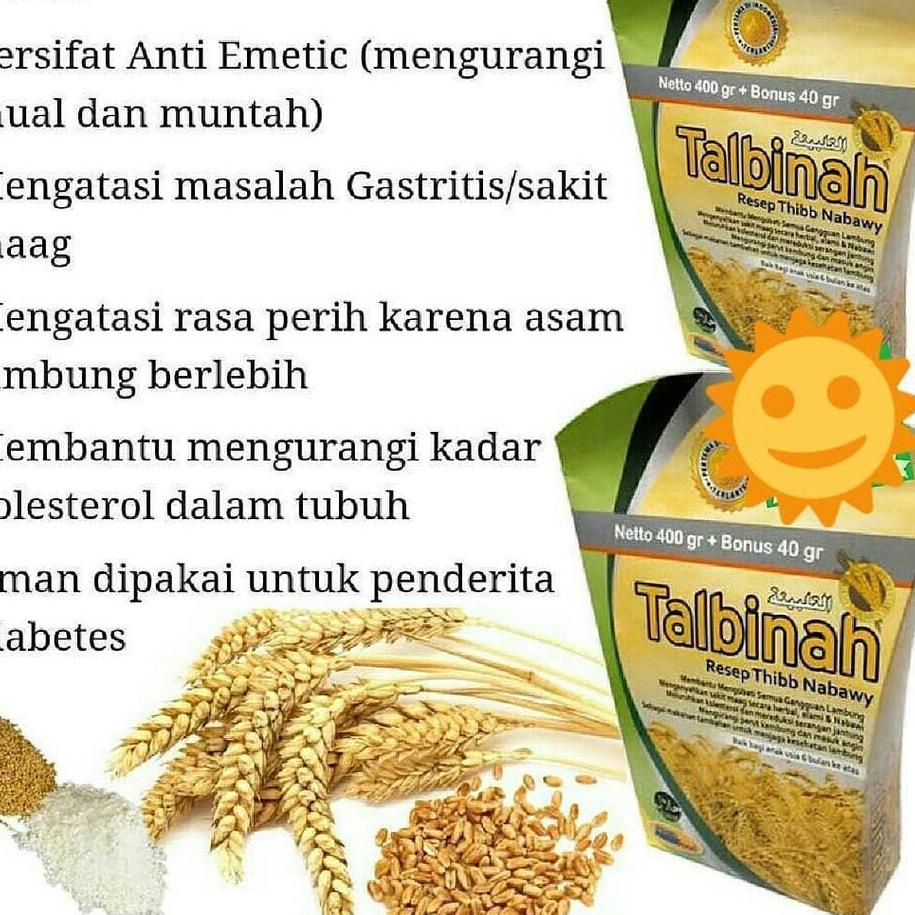 

Potongan spesial--Talbinah Resep Thibb Nabawy 400+40 gram Tepung Gandum Talbinah Original
