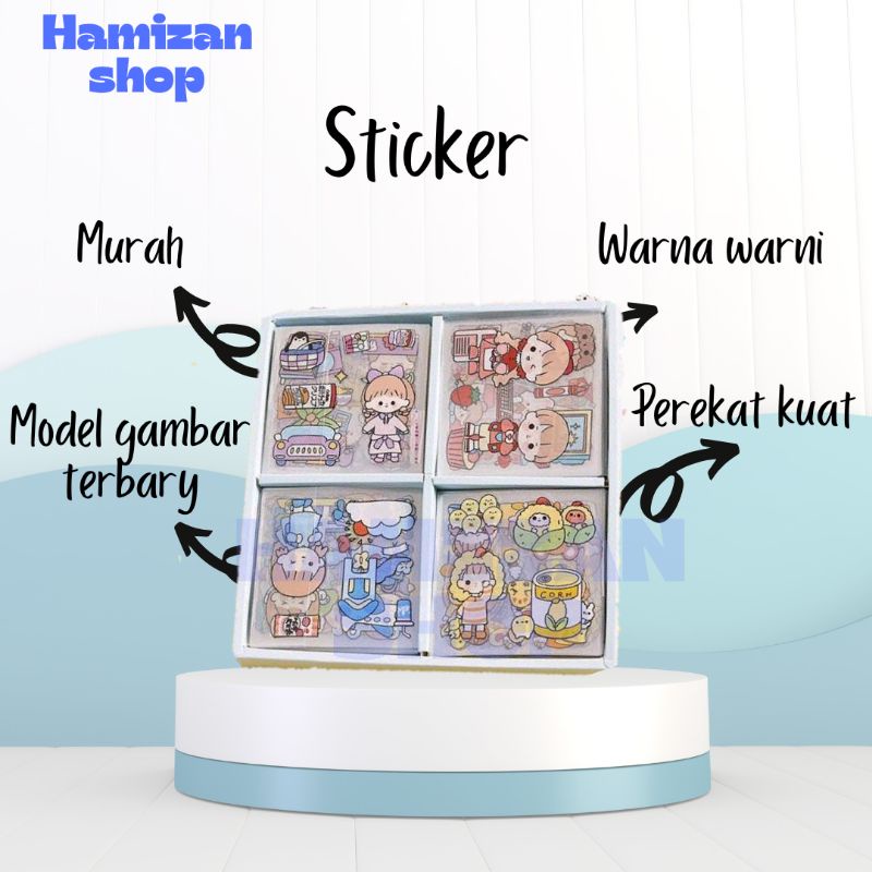 

HAMIZAN Stiker viral Gambar terbaru sticker botol sticker buku