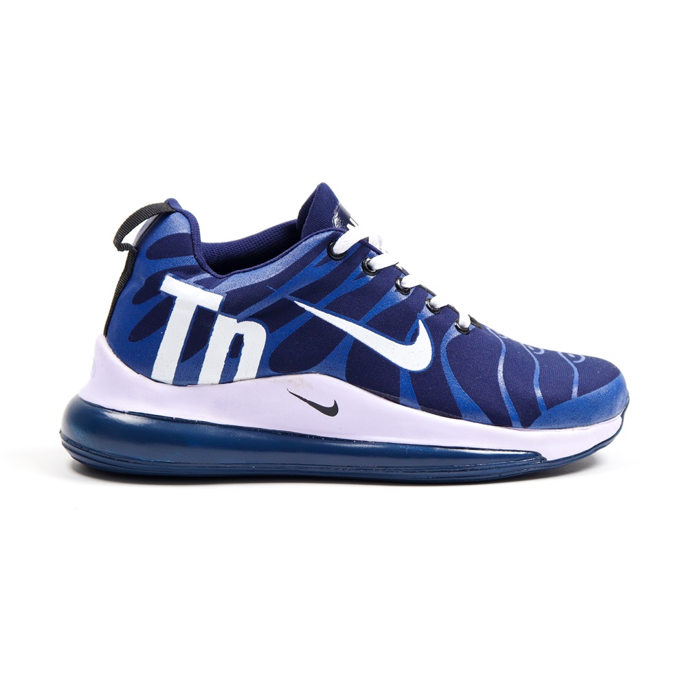 SEPATU OLAHRAGA PRIA SNEAKER NIKE ZOOM TN AIR MAX FLYKNIT LARI SPORT MEN NAVY