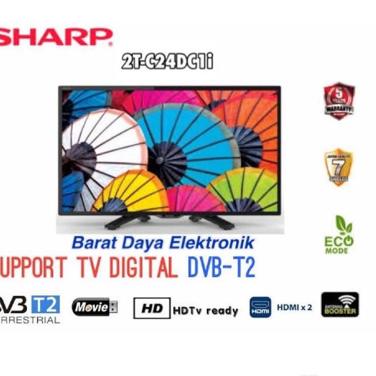 Harga Spesial--SHARP TV LED 24 Inch LED Digital USB Movie HDMI DVB-T2
