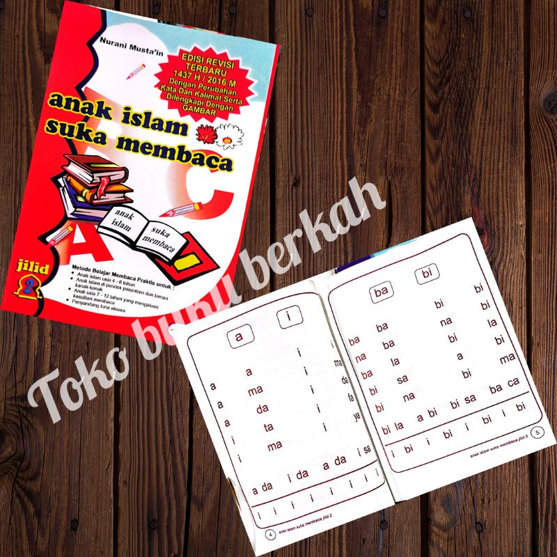 buku anak islam suka membaca paket 5 buku  jilid 1-5 (15x21cm)