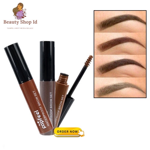 Beauty Jaya - Popfeel Eyebrow Gel Waterproof Long Lasting Eyebrow Cream Tint Cosmetic Tools Halal 4 Warna