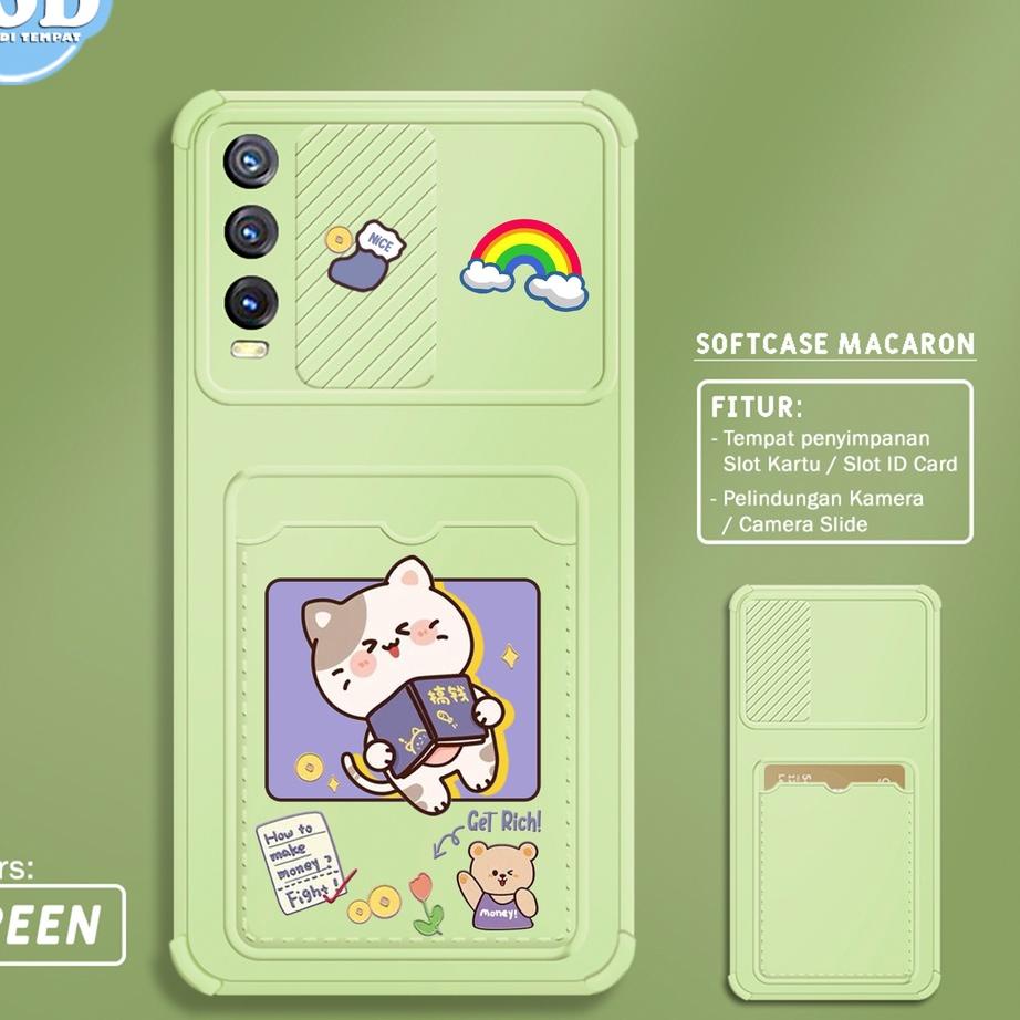 Rekomendasi Softcase Slide Card VIVO Y20 Y12S Y20SG Y20S Y15 Y12 Y17 MOTIF SS69 CASING HP PELINDUNG 