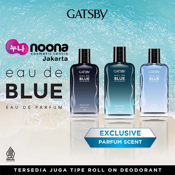 GATSBY EAU DE BLUE EAU DE PARFUM 100ML SERIES - AIR CODE - SKYLINE CODE - EARTH CODE