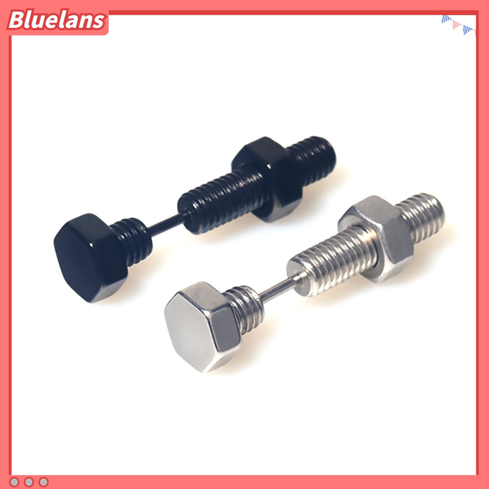 1 Pc Anting Stud Sekrup Bahan Stainless Steel Untuk Pria Dan Wanita