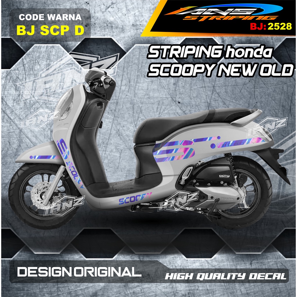 STICKER DECAL HONDA SCOOPY FULL BODY / STICKER VARIASI SCOOPY TERBARU  / STICKER SCOOPY