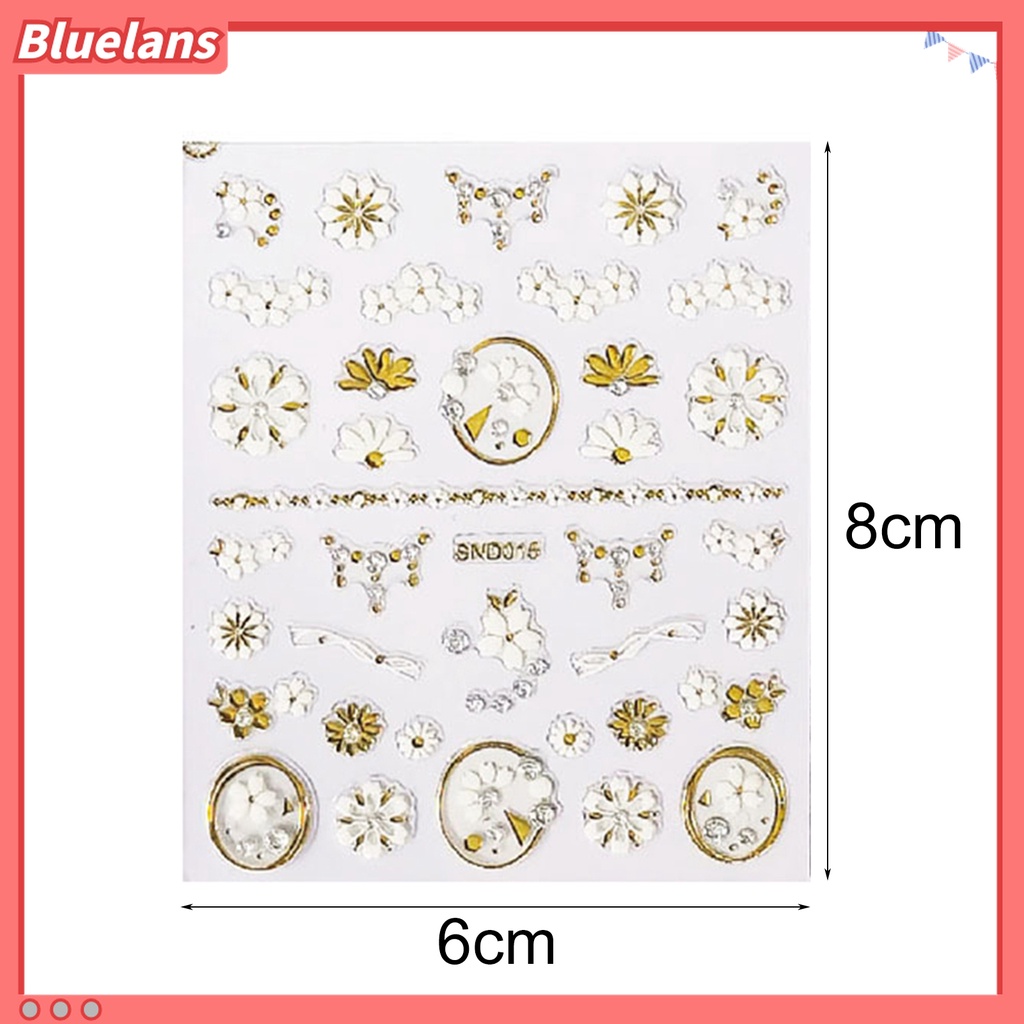 (In Stock) Kacamata Hitam Lensa Warna Warni ♡20pcs / Set Stiker Kuku Motif Bintang Efek Metalik 5D Untuk Manicure