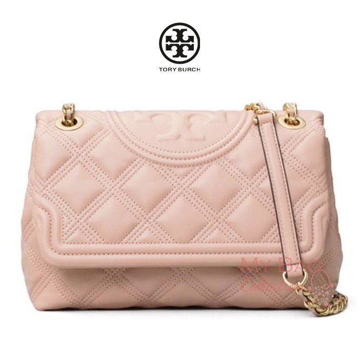 Tory Burch Fleming Soft Leather Shoulder Bag Pink
