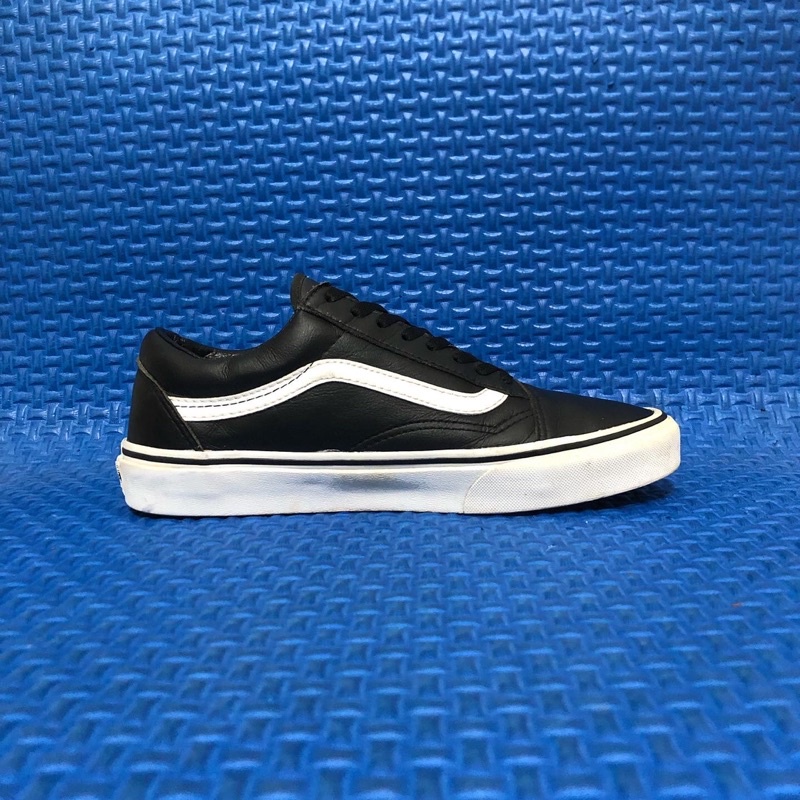 Vans Old Skool Leather Black White