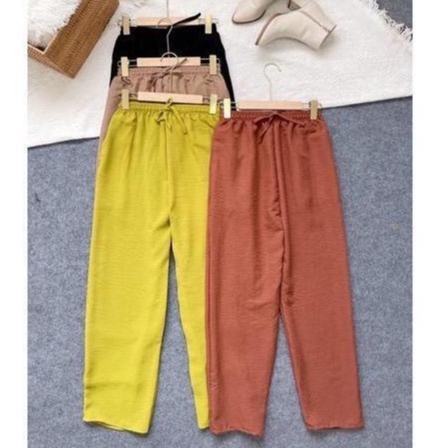 Jorali Pants Celana Harem 7/9 Bahan Airflow Crinkle