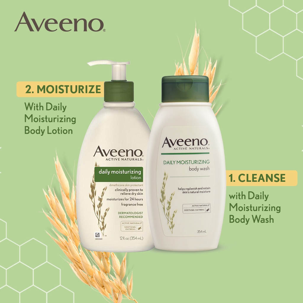 AVEENO Daily Moisturizing Lotion + Daily Moisture Baby Wash Shampoo - Mom &amp; Baby Bundles