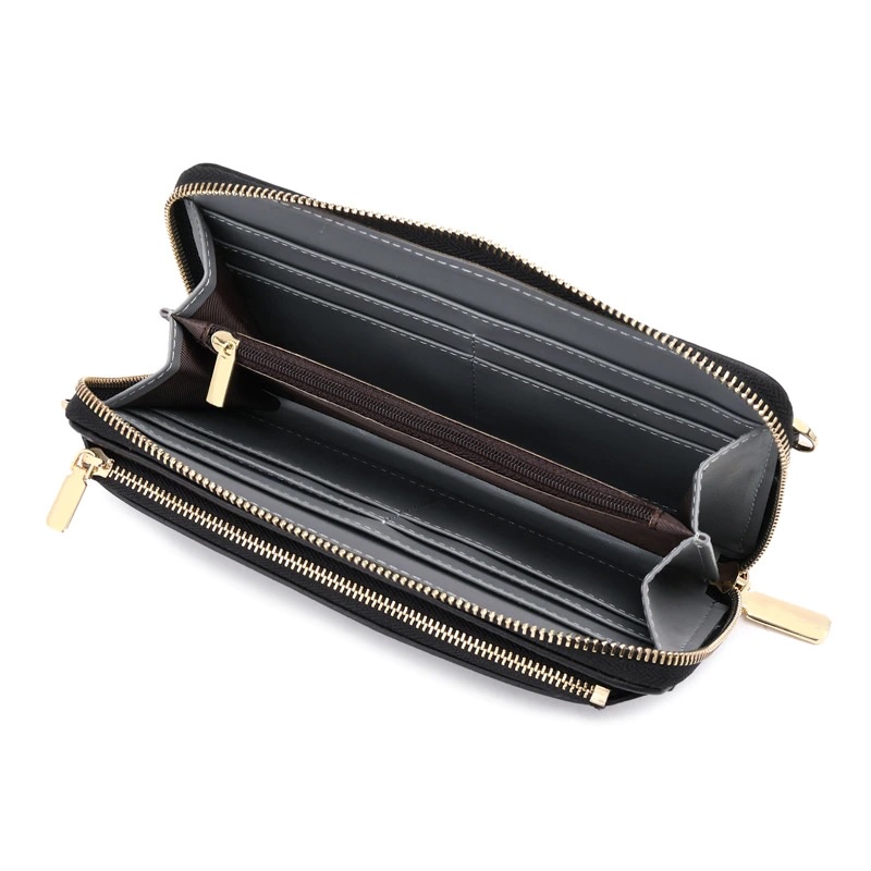 Dompet Hp Selempang  Gratis Tali Selempang Bisa Di Atur Transparan Kulit Sintetis Bisa Charging dan Headshet Multifungsi Kekinian Model Import Korea