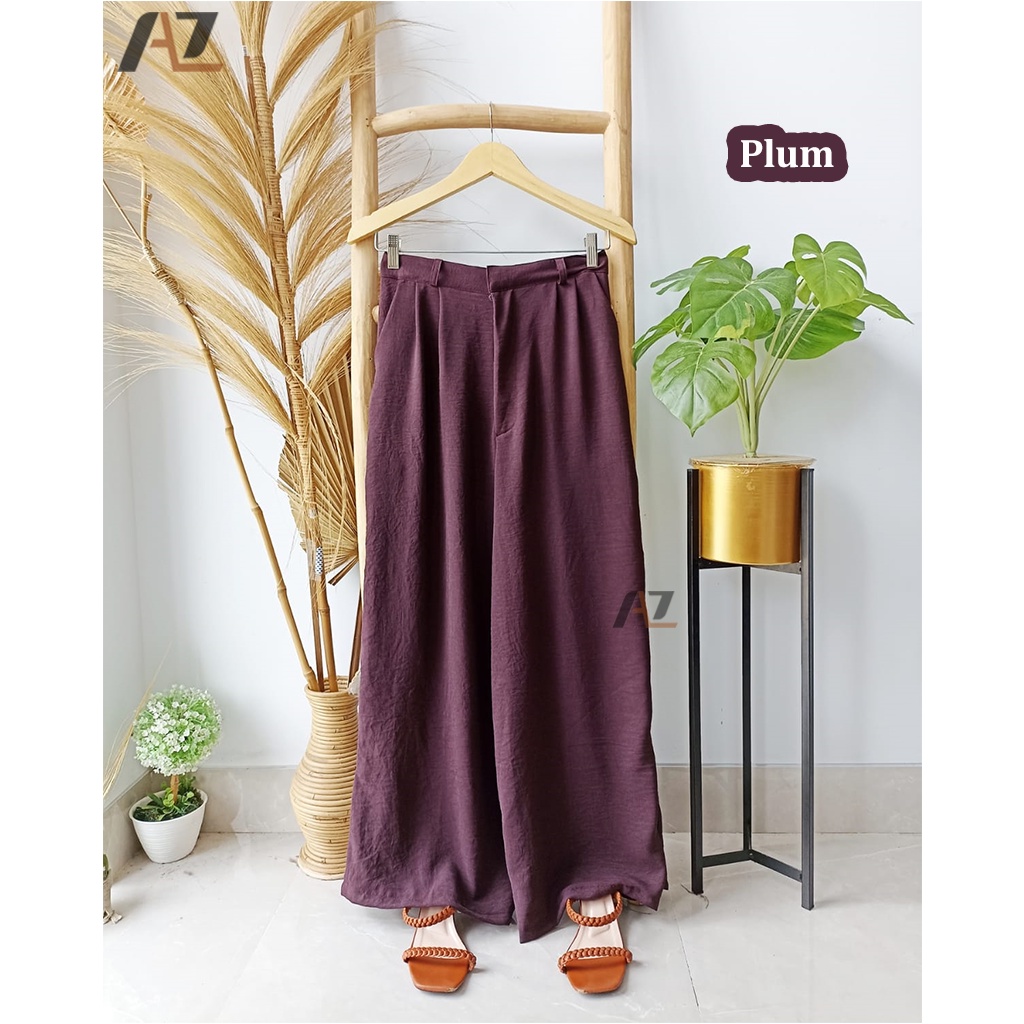 Viola Kulot Highwaist Premium / Celana Kulot Wanita Cullote Highwaist Panjang / Celana Wanita Kekinian Kulot Crinkle Cringkle Crincle Airflow Premium