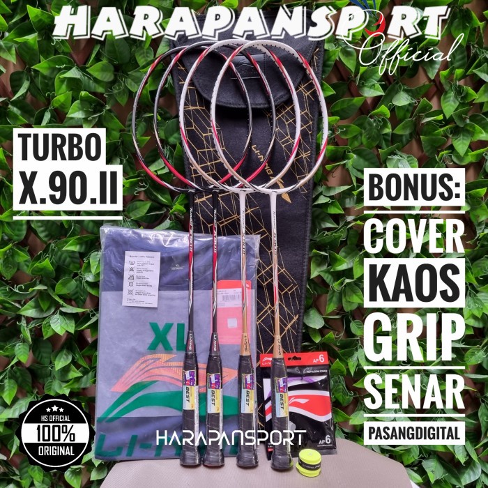 Raket Raket Badminton Lining Turbo X90 Ii X 90 Ii Original 100%