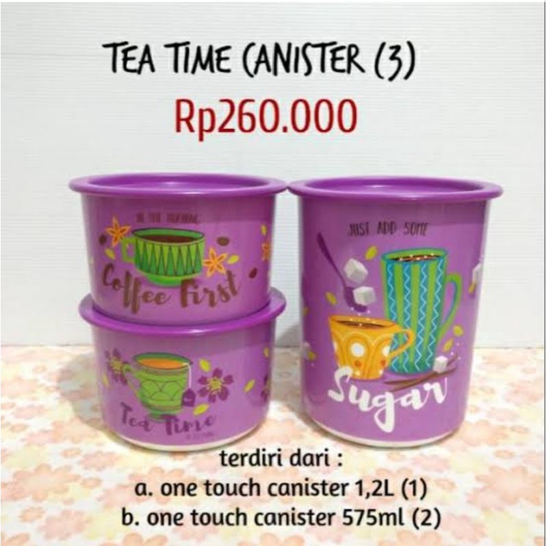 Tupperware Tea time Canister