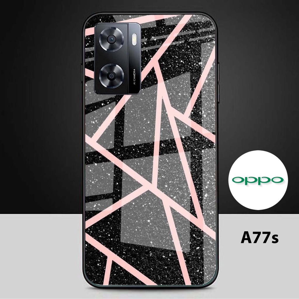 Softcase Glass Kaca Oppo A77s - Case HP Oppo A77s - Casing HP Oppo A77s - N25