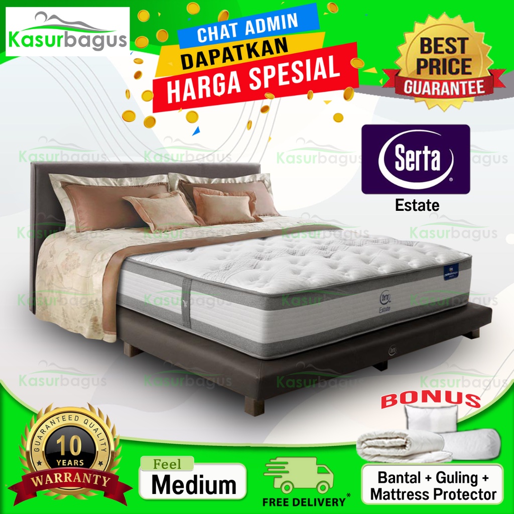 Serta Kasur Springbed New Estate - Full Set 180x200