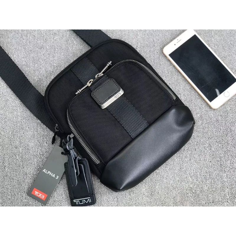 Tas Selempang Tumi Barksdale Alpha Bravo Black Crossbody Bag Mirror Quality