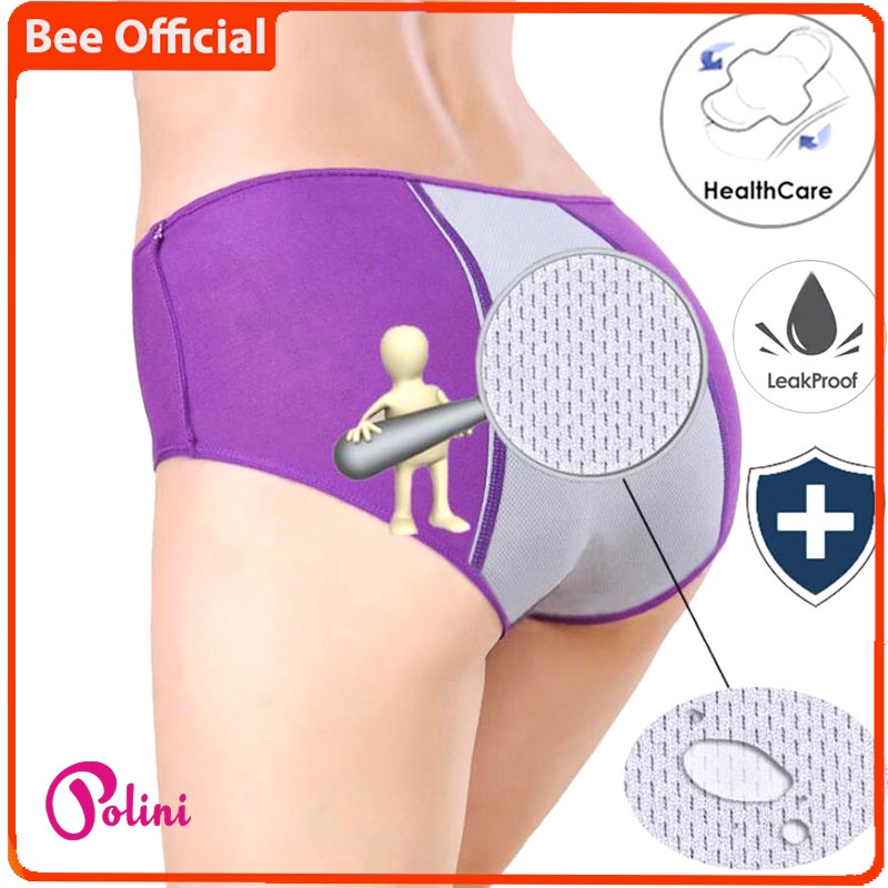 BEE - Cd Celana Dalam Wanita Menstruasi Anti Tembus / Anti Bocor Polini 5001