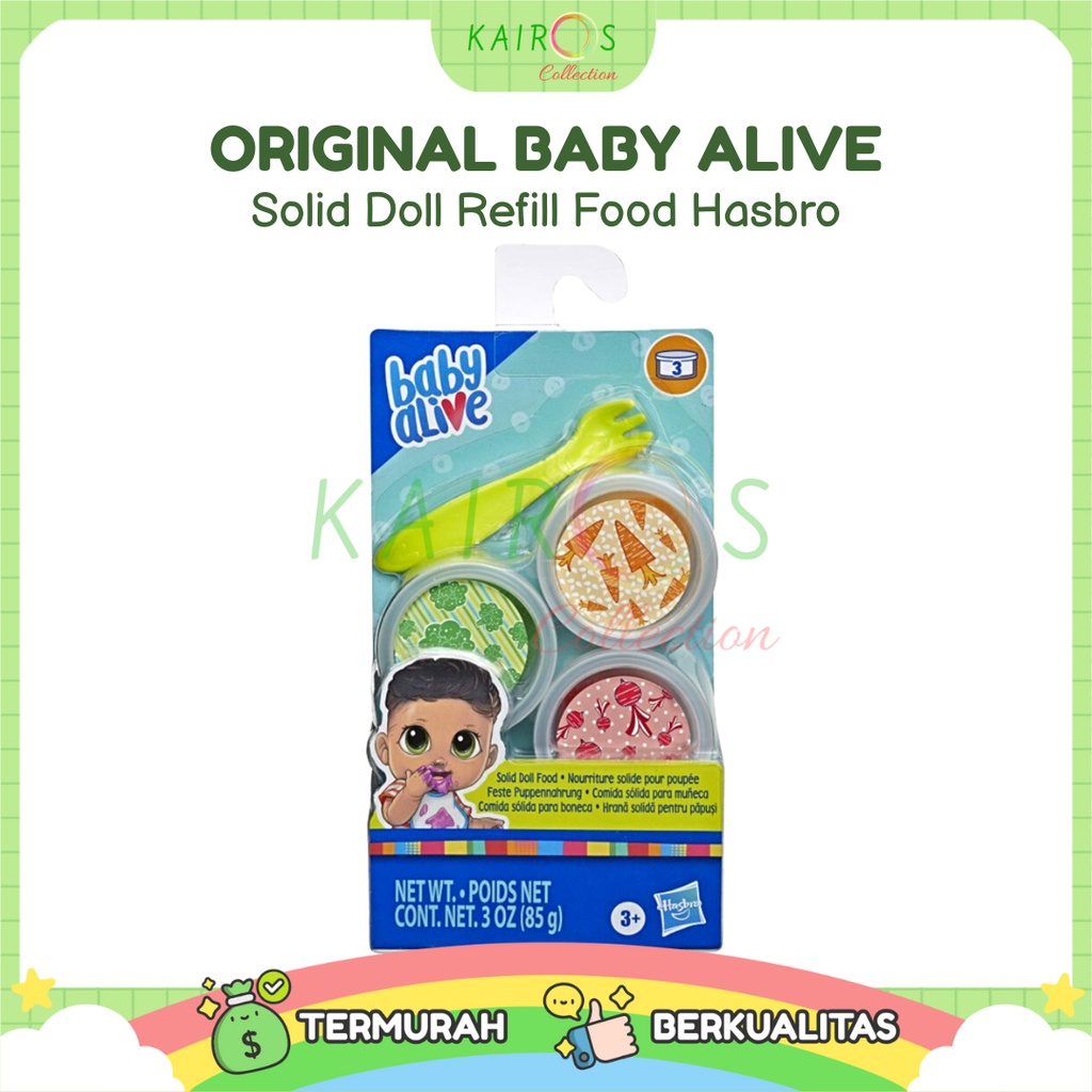 Original Baby Alive Solid Doll Refill Food Hasbro