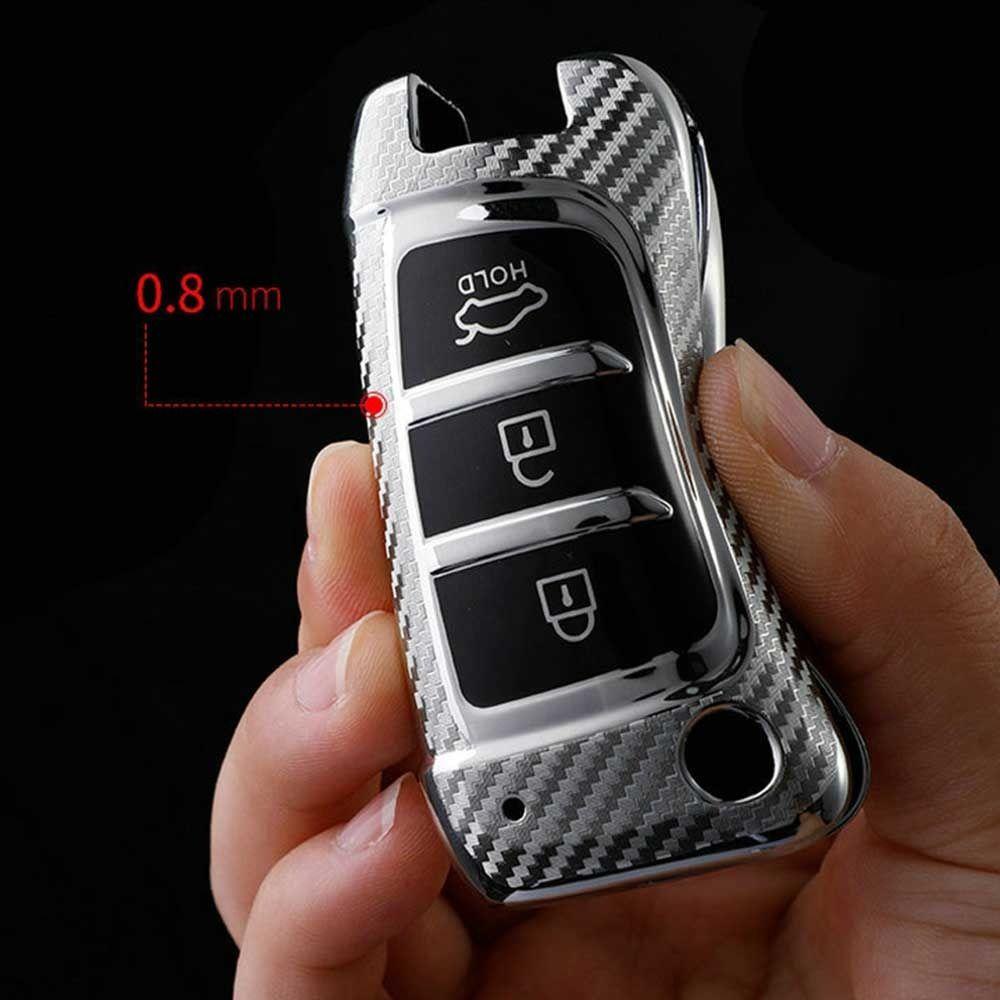 Top Remote Key Case Soft TPU Pelindung Kulit Key Fob Cover