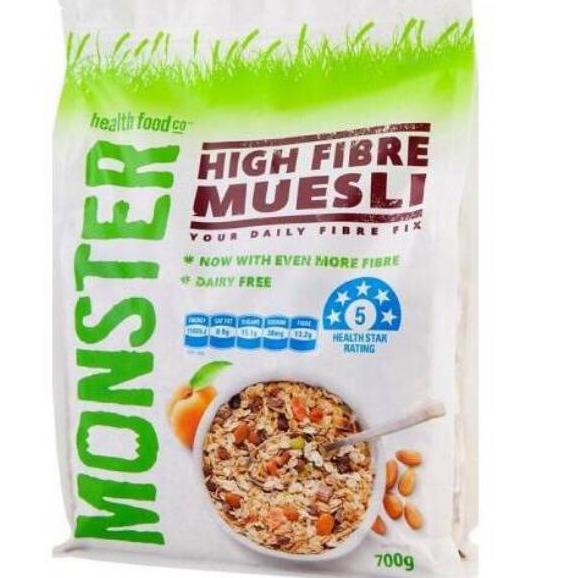 

Grosiran--W2fit MUESLI MONSTER HIGH FIBRE 700 GRAM