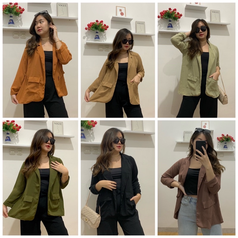 KayLa blazer pocket - outer kemeja kerja ultimate