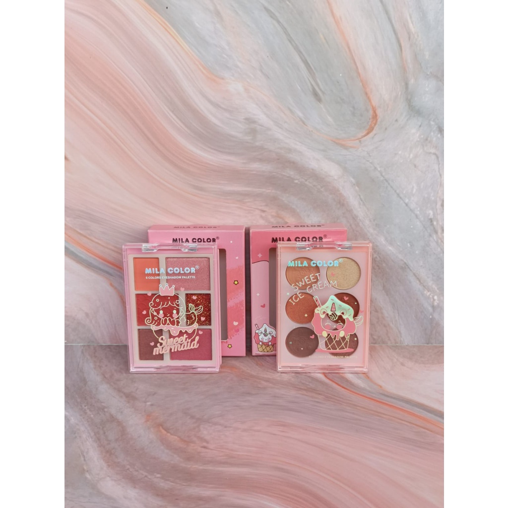 Eyeshadow Pallete Mila Color / Peach Blossom / Yummy / Sweet Ice Cream / Sweet