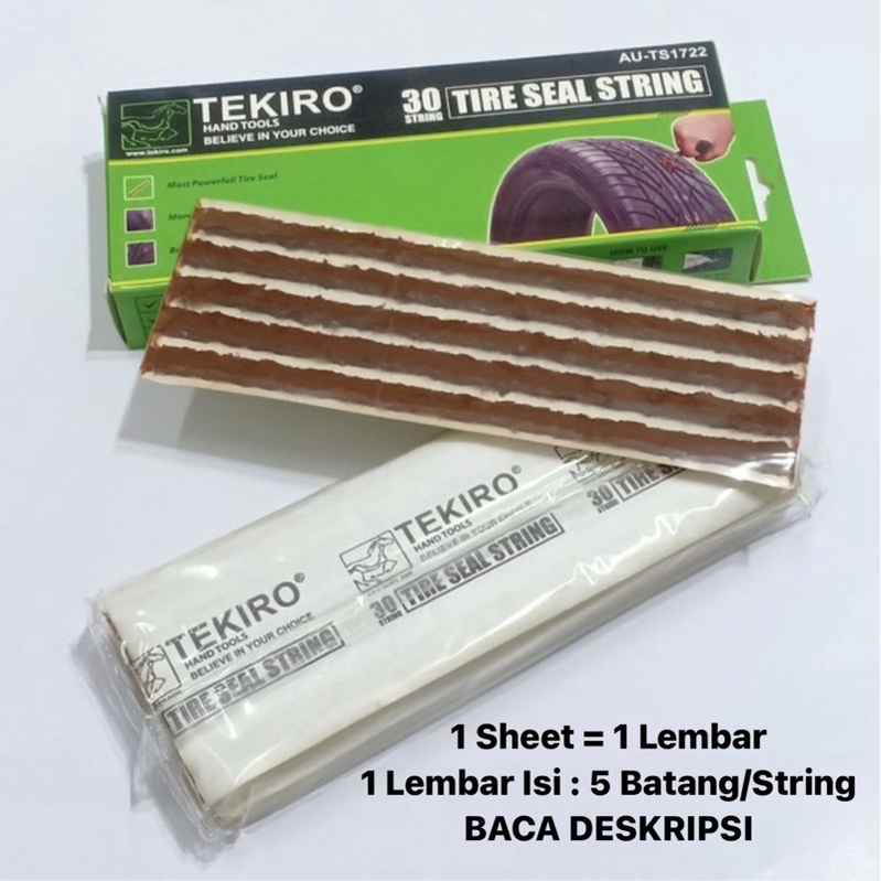 Lem Tambal Ban Tubles TEKIRO Lem Penyumbat Ban Tubles Lem Cacing Lem Tubbles Alat Tambal Ban Tubles 