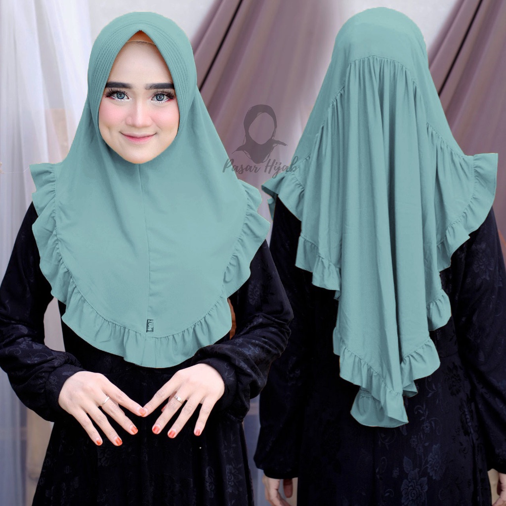 Kerudung Instan MAHKOTA Hijab Bergo Jersey Premium Nayla Hija'b
