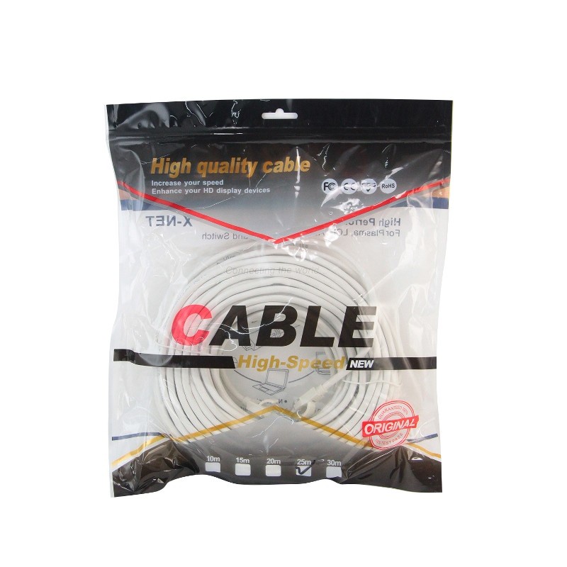 PROMO KABEL LAN RJ45 CAT 6 GIGASPEED 25m KABEL PENGHUBUNG KOMPUTER - KABEL NETWORK DAN KONEKTOR