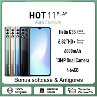 Infinix Hot 11 play 4/64GB Garansi Resmi