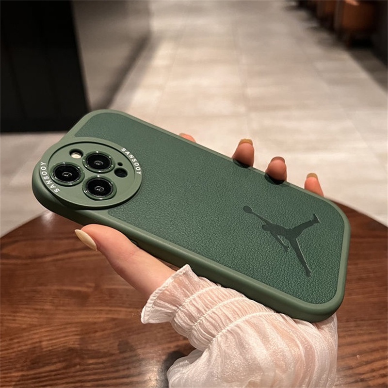 Soft Case Lensa Jordan Anti Jatuh Untuk iPhone 14 13 12 11 Pro X XS Max XR