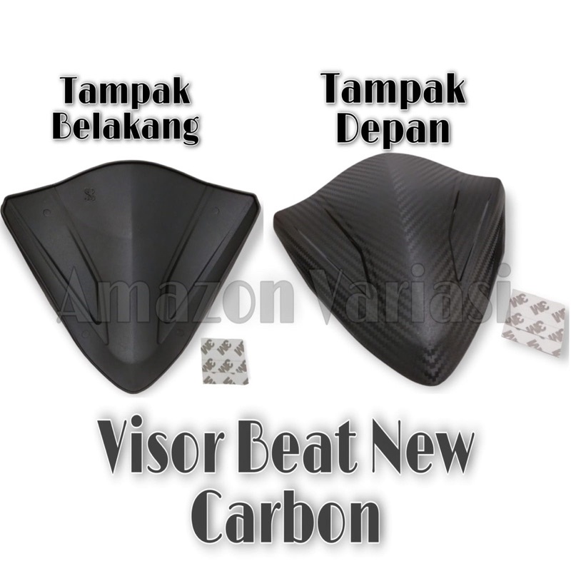 VISOR BEAT ESP NEW CARBON VISOR BEAT NEW KARBON BEAT ESP NEW/VARIO 150 NEW KUALITAS IMPOR