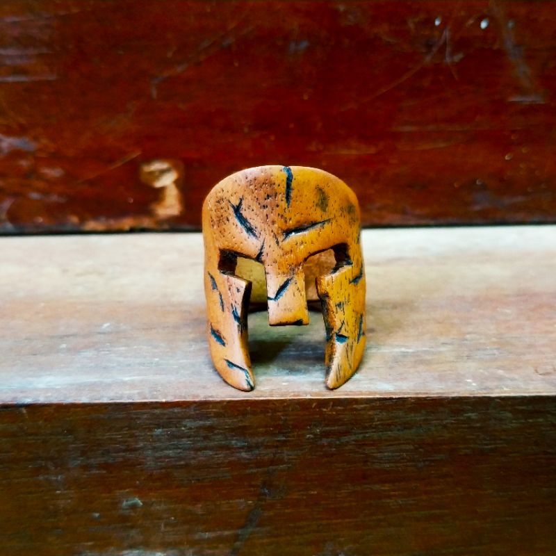 Cincin Kayu Ukir Bisa Custom Couple Ring Skull Cincin Kayu Ukiran Skull Ring