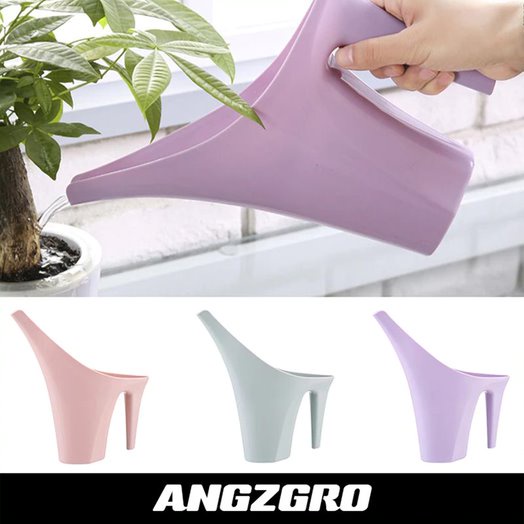 Teko Penyiram Tanaman Long Mouth Watering Can High Heel 800ml PurpleSMG