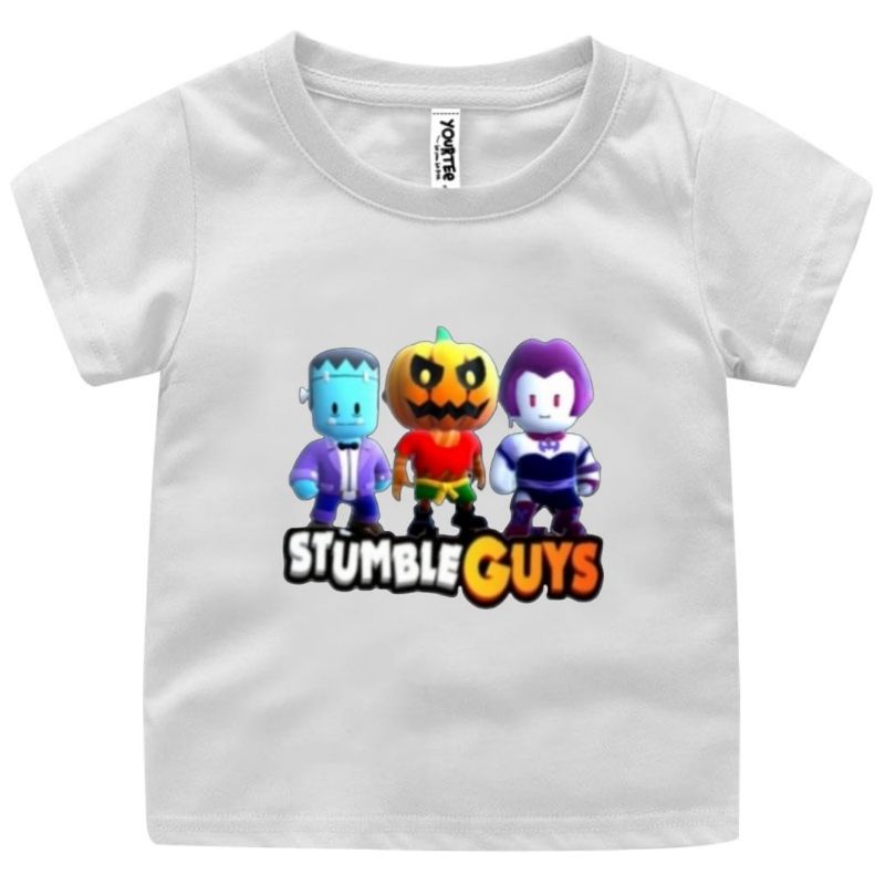 BAJU KAOS ANAK STUMBLE GUYS HALLOWEN UNISEX 1-12 TAHUN UKURAN S,M,L,XL,XXL,XXXL